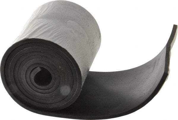 Made in USA - 3/16" Thick x 4" Wide x 60" Long, Neoprene Rubber Strip - Stock Length, 60 Shore A Durometer, 1,000 to 1,200 psi Tensile Strength, -40 to 212°F, Black - Benchmark Tooling