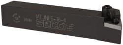 Seco - MTJN, Left Hand Cut, -3° Lead Angle, 1" Shank Height x 1" Shank Width, Negative Rake Indexable Turning Toolholder - 6" OAL, TN..43. Insert Compatibility, Series Multiple Lock - Benchmark Tooling