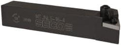 Seco - MTJN, Left Hand Cut, -3° Lead Angle, 1" Shank Height x 1" Shank Width, Negative Rake Indexable Turning Toolholder - 6" OAL, TN..43. Insert Compatibility, Series Multiple Lock - Benchmark Tooling
