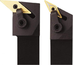 Seco - MVTN, Left Hand Cut, 117.5° Lead Angle, 3/4" Shank Height x 3/4" Shank Width, Negative Rake Indexable Turning Toolholder - 4-1/2" OAL, VNMG 332 Insert Compatibility, Series Multi-Directional Turning (MDT) - Benchmark Tooling