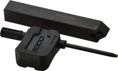Seco - SCMC, Neutral Cut, 0° Lead Angle, 3/8" Shank Height x 3/8" Shank Width, Neutral Rake Indexable Turning Toolholder - 2-1/2" OAL, CC..21.5. Insert Compatibility, Series Screw Lock - Benchmark Tooling