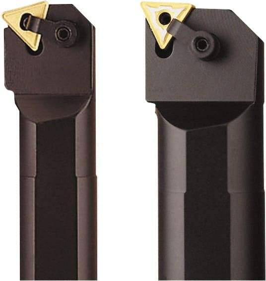 Seco - 1.53" Min Bore Diam, 14" OAL, 1-1/4" Shank Diam, MTUN Indexable Boring Bar - TNMG 322 Insert, Pin & Clamp Holding Method - Benchmark Tooling