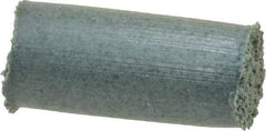 Cratex - 1/4" Max Diam x 1/2" Long, Cylinder, Rubberized Point - Coarse Grade, Silicon Carbide, 1/16" Arbor Hole, Unmounted - Benchmark Tooling