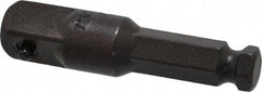 Proto - 1/2" Square Size Hex to Square Adapter - 7/16" Hex Drive, 2-3/4" OAL - Benchmark Tooling