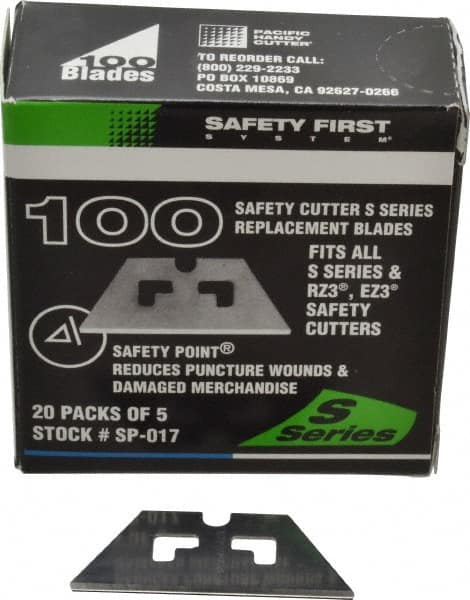 PHC - 100 Piece Steel Safety Blade - 1-5/8" OAL - Benchmark Tooling