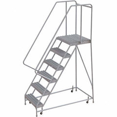 TRI-ARC - Rolling & Wall Mounted Ladders & Platforms Type: Rolling Warehouse Ladder Style: Rolling Safety Ladder - Benchmark Tooling