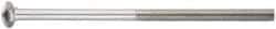 Value Collection - 5/16-18 UNC 3-1/2" Length Under Head, Standard Square Neck, Carriage Bolt - 18-8 Stainless Steel, Uncoated - Benchmark Tooling