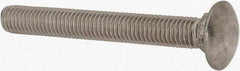 Value Collection - 1/2-13 UNC 4" Length Under Head, Standard Square Neck, Carriage Bolt - 18-8 Stainless Steel, Uncoated - Benchmark Tooling