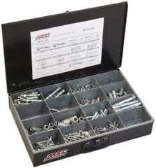 Value Collection - 192 Piece, #10 to 1/2 Screw, Steel Anchor Assortment - Zinc Plated - Benchmark Tooling