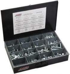 Value Collection - 238 Piece Steel Hex Head Cap Screws - M8 to M16 Thread, Zinc Plated - Benchmark Tooling