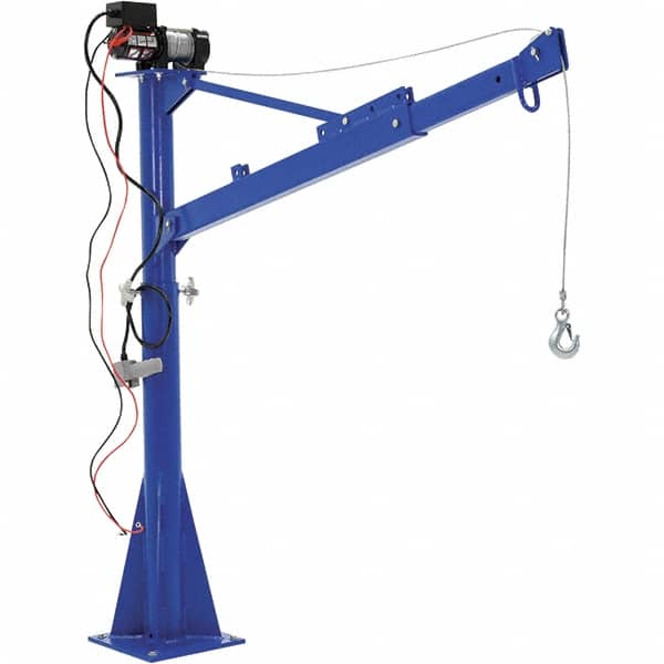 Vestil - 1,500 Lb Load Capacity, Steel Jib Crane - 5' 9/16" Span - Benchmark Tooling