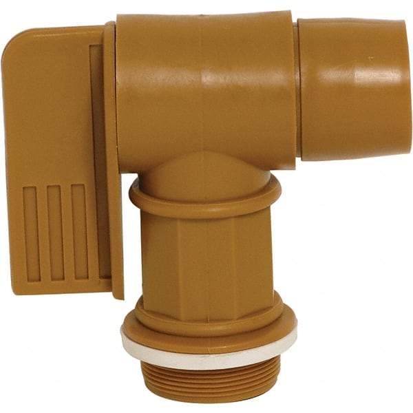 Wesco Industrial Products - 2" NPT Plastic Rigid Drum Faucet - FM Approved, No Arrester, Manual Closing, 6" Long Extension - Benchmark Tooling