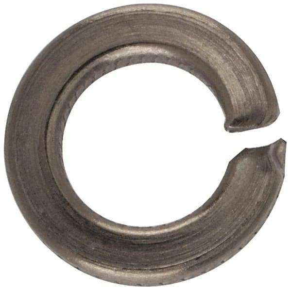 Made in USA - #8, 0.04" Thick Split Lock Washer - 400 Stainless Steel, Passivated Finish, 0.167" Min ID, 0.174" Max ID, 0.293" Max OD - Benchmark Tooling