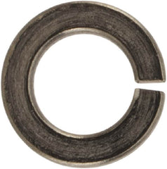 Made in USA - #4, 0.025" Thick Split Lock Washer - 400 Stainless Steel, Passivated Finish, 0.114" Min ID, 0.12" Max ID, 0.209" Max OD - Benchmark Tooling