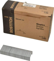 Stanley Bostitch - 1-3/8" Wide Steel Crown Staples - 3/4" Leg Length - Benchmark Tooling