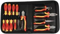 Wiha - 14 Piece Insulated Hand Tool Set - Comes in Zippered Carrying Case - Benchmark Tooling