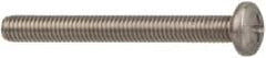 Made in USA - #10-32 UNF, 2" Length Under Head Phillips Drive Machine Screw - Pan Head, Grade 18-8 Stainless Steel, Black Oxide Finish, Without Washer - Benchmark Tooling