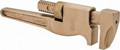 Ampco - 8" Aluminum Bronze Alloy Monkey Wrench - 1-1/2" Pipe Capacity - Benchmark Tooling