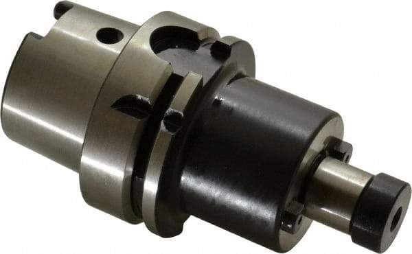 Parlec - HSK63A Taper Shank 3/4" Pilot Diam Shell Mill Holder - 2.37" Flange to Nose End Projection, 1-3/4" Nose Diam, 3/8-24 Lock Screw, Through-Spindle Coolant - Exact Industrial Supply