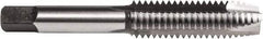 Union Butterfield - 5/16-18 UNC, 2 Flute, Bright Finish, High Speed Steel Spiral Point Tap - Plug Chamfer, Right Hand Thread, 2-23/32" OAL, 1-1/8" Thread Length, 0.318" Shank Diam, Series 1585OV - Exact Industrial Supply