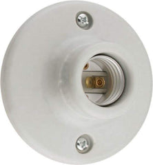 Leviton - 2 Pin, 250 VAC, 660 Watt, Medium Base, Keyless Lamp Holder - Incandescent, Screw Mount - Benchmark Tooling