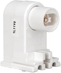 Leviton - 2 Pin, 600 VAC, 660 Watt, Pedestal Base, Pedestal Lamp Holder - Fluorescent, Screw Mounted - Benchmark Tooling