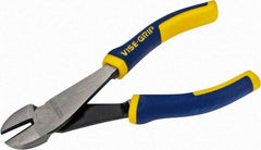 Irwin - 6" OAL, Diagonal Cutter - 13/16" Jaw Length x 13/16" Jaw Width, Oval Head, ProTouch Handle - Benchmark Tooling