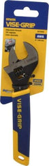 Irwin - 1" Jaw Capacity, 6" Standard Adjustable Wrench - Chrome Vanadium Steel, Chrome Finish - Benchmark Tooling