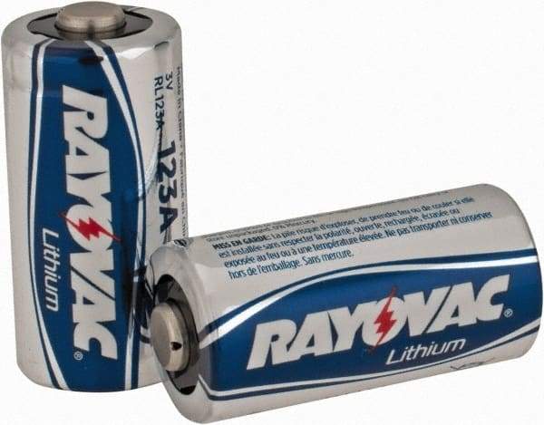 Rayovac - Size 123A, Lithium, 2 Pack, Standard Battery - 3 Volts - Benchmark Tooling