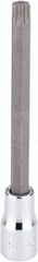 SK - 3/8" Drive, T50 Torx Bit Socket - 4" OAL, Long Torx Bit Socket - Benchmark Tooling