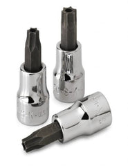 SK - 1/4" Drive, T10 Torx Bit Socket - 1-3/4" OAL, Tamper Resistant - Benchmark Tooling