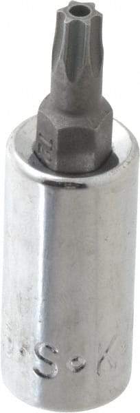 SK - 1/4" Drive, T25 Torx Bit Socket - 1-3/4" OAL, Tamper Resistant - Benchmark Tooling