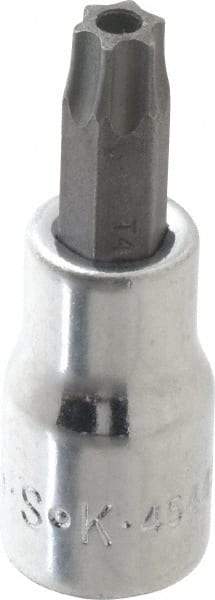 SK - 3/8" Drive, T45 Torx Bit Socket - 2" OAL, Tamper Resistant - Benchmark Tooling