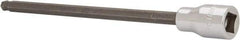 SK - 3/8" Drive, 6mm Hex Bit Socket - 6" OAL, 5" Bit Length, Long Ball End Hex Bit Socket - Benchmark Tooling