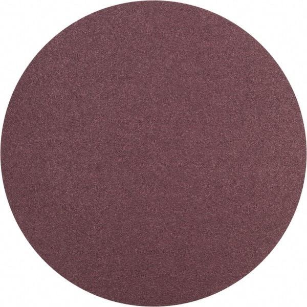 Norton - 9" Diam, 50 Grit Aluminum Oxide Adhesive PSA Disc - Coarse Grade, Brown, Cloth Backing, Flexible - Benchmark Tooling