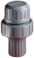 Plast-O-Matic - 1/2" Pipe, 100 Max psi, PVC, Normally Closed Design Vacuum Breaker Valve - EPDM Seal, NPT End Connections - Benchmark Tooling