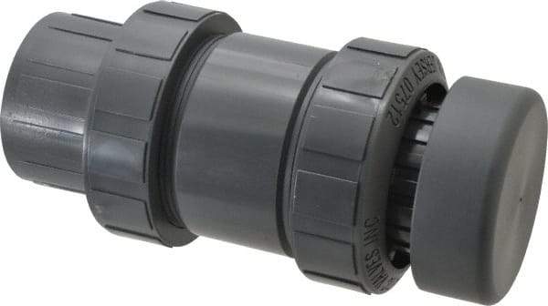 Plast-O-Matic - 2" Pipe, 100 Max psi, PVC, Normally Closed Design Vacuum Breaker Valve - Viton Seal, PTFE Encapsulated Stainless Steel Spring, NPT End Connections - Benchmark Tooling