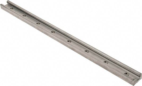 Pacific Bearing - 480mm OAL x 30mm Overall Width x 16mm Overall Height Self Lubricated Linear Guide Systems - 60mm Between Holes, 225 Lb. Capacity - Benchmark Tooling