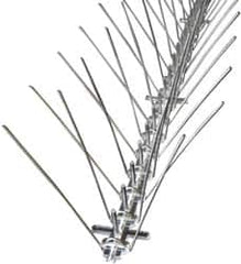 Bird-X - Stainless Steel Bird Spikes - 4.3 Inch High x 1/2 Inch Wide x 10 Ft. Long - Benchmark Tooling