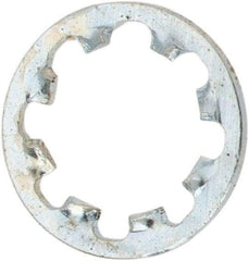 Value Collection - #10 Screw, 0.204" ID, Steel Internal Tooth Lock Washer - 0.311" OD, Zinc-Plated, Grade 1075 - Benchmark Tooling