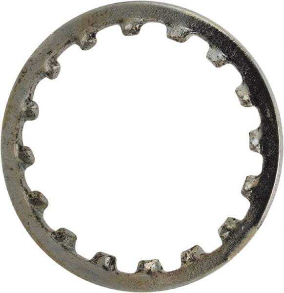 Value Collection - 3/8" Screw, 0.391" ID, Steel Internal Tooth Lock Washer - 0.507" OD, Zinc-Plated, Grade 1075 - Benchmark Tooling