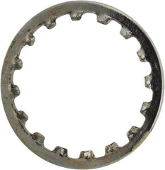 Value Collection - 3/8" Screw, 0.391" ID, Steel Internal Tooth Lock Washer - 0.507" OD, Zinc-Plated, Grade 1075 - Benchmark Tooling