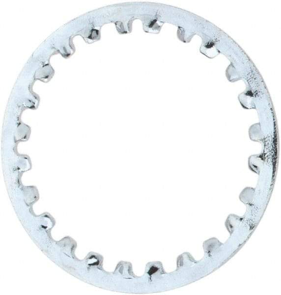 Value Collection - 7/16" Screw, 0.4755" ID, Steel Internal Tooth Lock Washer - 0.6005" OD, Zinc-Plated, Grade 1075 - Benchmark Tooling