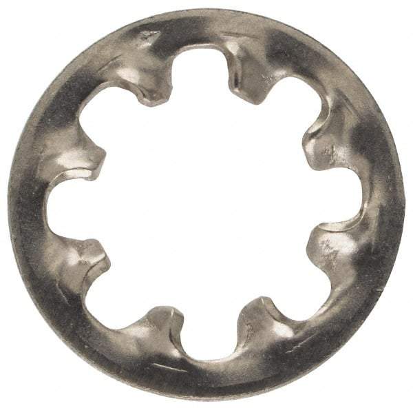 Made in USA - 5/16" Screw, 0.332" ID, Stainless Steel Internal Tooth Lock Washer - 0.607" OD, Uncoated, Grade 316 - Benchmark Tooling