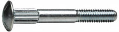 Value Collection - 3/8-16 UNC 1-1/4" Length Under Head, Ribbed Neck, Carriage Bolt - Grade 5 Steel, Zinc Trivalent Chromate Finish - Benchmark Tooling