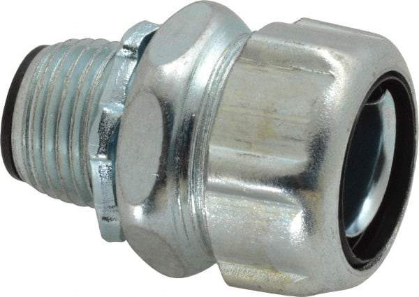 Thomas & Betts - 1/2" Trade, Steel Threaded Straight Liquidtight Conduit Connector - Insulated - Benchmark Tooling