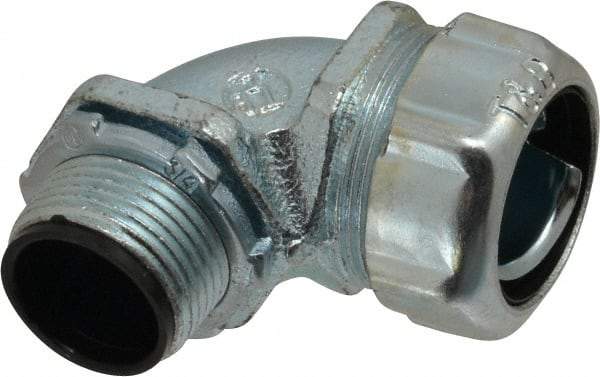 Thomas & Betts - 3/4" Trade, Steel Threaded Angled Liquidtight Conduit Connector - Insulated - Benchmark Tooling