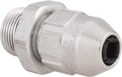 Thomas & Betts - 0.4 to 0.54" Cable Capacity, Class 1, Gas & Vapor Environments, Straight Strain Relief Cord Grip - 3/4 NPT Thread, Aluminum - Benchmark Tooling