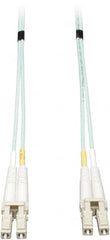 Tripp-Lite - 10' Long, LC/LC Head, Multimode Fiber Optic Cable - Aqua, Use with LAN - Benchmark Tooling