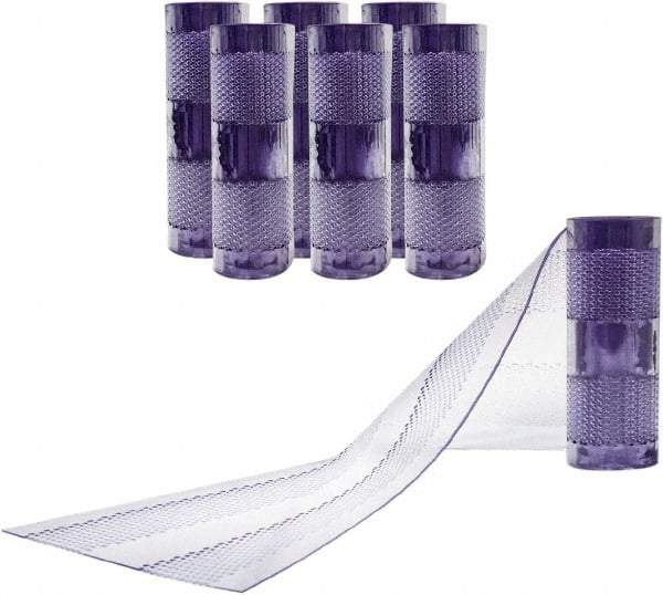 Aleco - Clear Replacement Vinyl Strip Standard Dock Curtain Strips - 12" Wide x 10' Long x 1/8" Thick, PVC - Benchmark Tooling